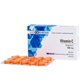 VITAMIN C (ΒΙΤΑΜΙΝΗ C ΜΕ ΤΗΝ ΜΟΡΦΗ ΑΣΚΟΡΒΙΚΟΥ ΑΣΒΕΣΤΙΟΥ) VIOGENESIS 1000mg 90tabs VIOGENESIS